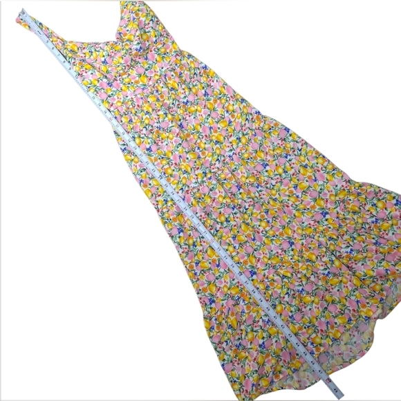 Just Found Lemon Floral Print Multicolor Dress Juniors Medium - Picture 12 of 13